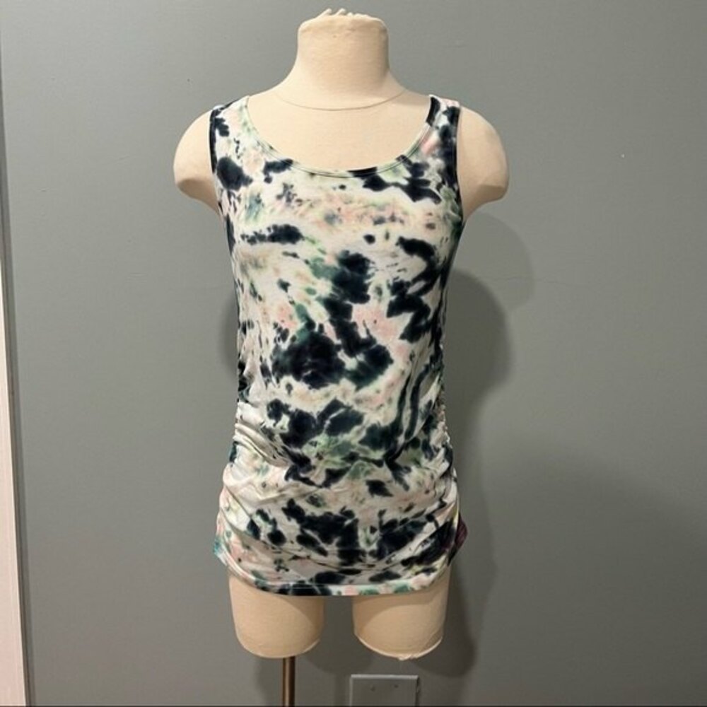 NEW Tie Dye Maternity Tank Top with Side Ruching Size Small